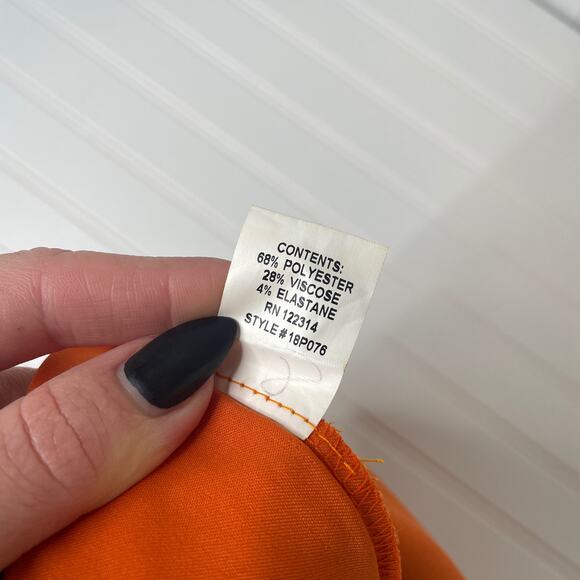 Peace of Cloth Womens Orange Mid Rise Straight Legs Pants Size 2 - Picture 5 of 7